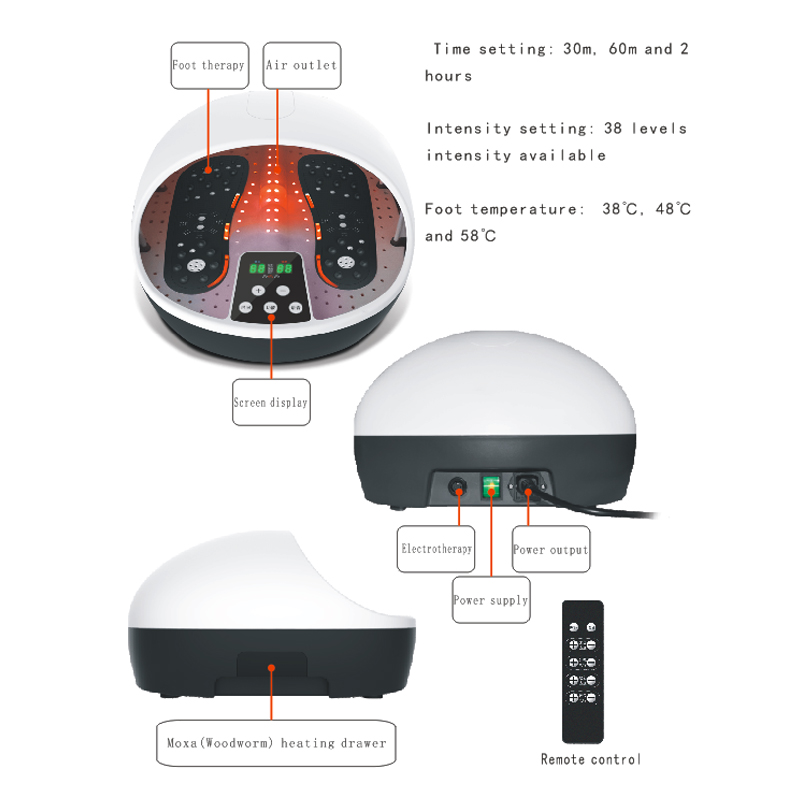 Foot Massage Shiatsu Infrared Heating Electric Heating Foot Stimulation Device For Foot Care And Rehabilitation